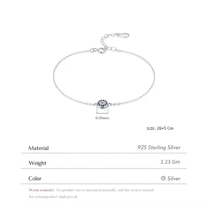 Ragya Jewels 925 Silver Anklet for Women, Single ANK-60026