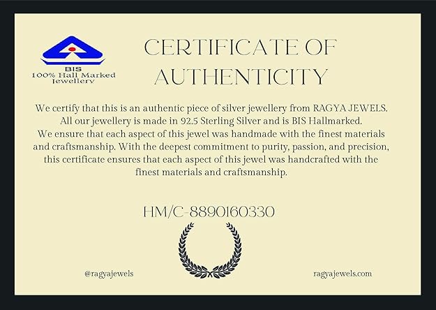 Ragya Jewels 925 Silver Anklet for Women, Single | in Pure 92.5 Sterling Silver for Girls/Women ANK-60028